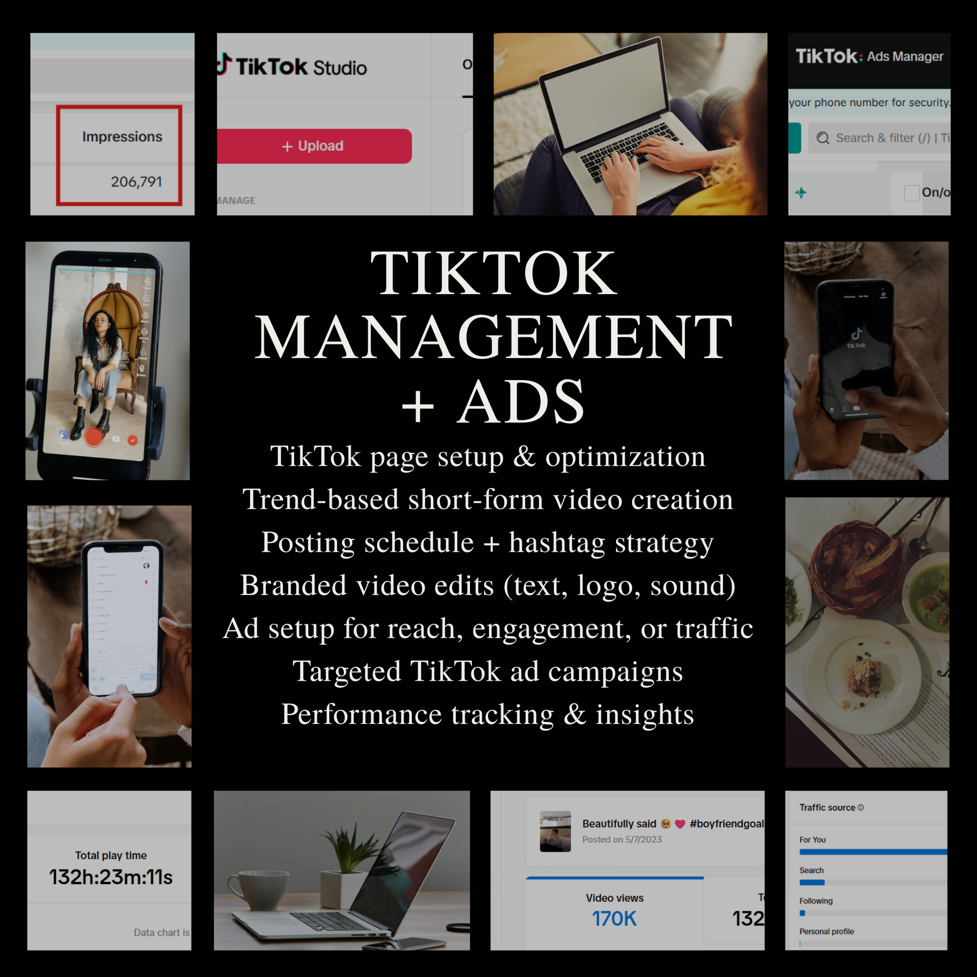 Tiktok Management + Ads Per Month